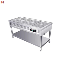 Food Warmer Buffet Bain Marie Töpfe Kommerziell 3 Pfannen Electric Bain Marie Edelstahl