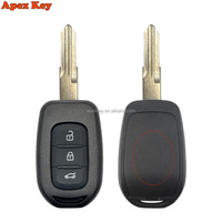 Coque de clé télécommande de voiture à 2/3 boutons pour Renault Sandero Dacia Logan Lodgy Dokker Duster Trafic Clio4 Master3 pour VAUXHALL VIVARO