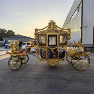 Modern Retro Royal Electric Carriage Tour Cart for Resort Park Outdoor Event Wedding Party and Leisure Tour - Product Image 2