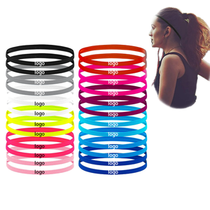 Benutzer definierte elastische Sport Stirnband rutsch feste Yoga Schweiß band mit Logo für Männer & Frauen Herbst Übung Stirnbänder für Kinder - Product Image 1