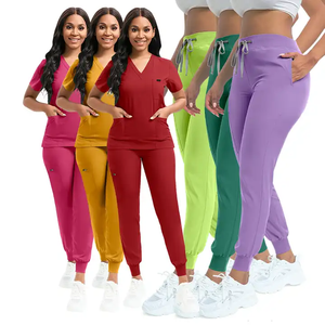 Uniformes Médicos Personalizados con Logotipo, Blusas de Trabajo Transpirables y Modernas para Mujer, Pantalones Deportivos para Enfermería, Venta al Por Mayor del Fabricante 2025 - Product Image 4