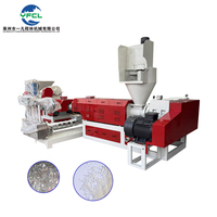 Machine de recyclage de ligne de pelletisation de granulateur en plastique PP PE PE-HD à une étape pour les granulés de déchets plastiques