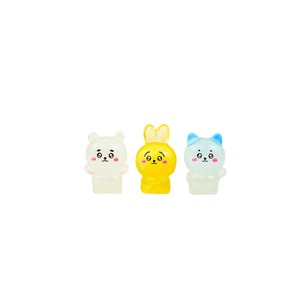 Miniature 3D Resin Animal Doll Rabbit Shape Glowing Collectible Art Craft Toy - Product Image 1