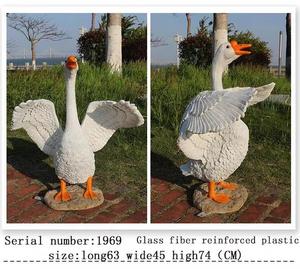 Customizable Joyful Porch Goose Statue Cygnus Big Resin <strong>Garden</strong> Lawn Yard DecorSculptureHigh Figurine <strong>Duck</strong> Indoor and Outdoor - Product Image 6