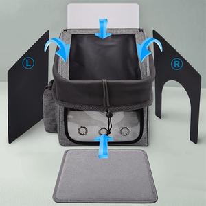 กระเป๋าเป้สะพายหลังสำหรับสัตว์เลี้ยงขนาดเล็กแบบพับได้ รุ่นฮิตใน TikTok ปี 2023 ทำจากไนลอนแข็งแรง เป็นมิตรกับสิ่งแวดล้อม มีซิป หน้าต่างตาข่ายสำหรับแมวและสุนัข - Product Image 4