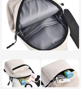 Bolso Bandolera de Nylon Personalizado con Logotipo, Estilo Vintage, para Verano, Bolso de Hombro Casual Cuadrado Unisex, Bolso Deportivo con Botones - Product Image 3