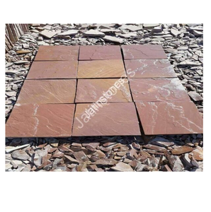 Dalles de pierre naturelle en grès rose Modak pour revêtement mural, sol, cour, terrasse, allée, surface extérieure élégante - Product Image 5