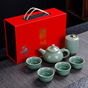 Trung Quốc retro handmade 1 nồi + 6 ly Bộ Du Lịch TE cup Bộ quà tặng doanh nghiệp - Product Image 3