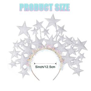 Light up <b>Headband</b> Led Stars Halo Hoop Sparkly <b>Headbands</b> Holiday Party Hair Band for Women and Girls - Product Image 1
