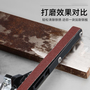 Pinrui Belt Sander Attachment For Angle Grinder P80 Grit Aluminum Body Wood Metal Polishing Tool - Product Image 2