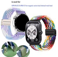 Bracelet de montre élastique magnétique tissé lavable avec fermoir magnétique interne Fermoir magnétique de luxe adapté au bracelet Apple Watch