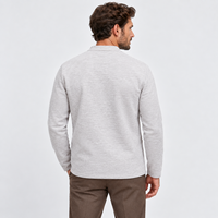 Herren Woll-Kaschmir-Mischung Strickjacke im Old Money Stil Langarm Gestrickter Mantel Business Casual Büro Reise