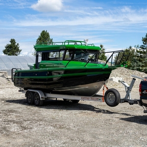 Nuevo Diseño de Bote de Pesca Deportiva de Aluminio de 7.5m, Yate Familiar Multiusos para Aventuras <span class=keywords><strong>Mar</strong></span>ítimas y Relajación de Fin de Semana - Product Image 1