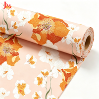 Tissu en popeline de coton 100% tissé de haute qualité, imprimé floral uni, pour robes - Vente en gros