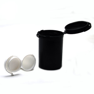 Bouteilles à presser avec bouchon pop-top, format King Size 90dr, anti-enfants, avec logo personnalisé, pour fleurs séchées, herbes, tabac, conteneur portable - Product Image 1