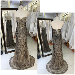 Оптовая продажа, вечерние платья с длинным рукавом и квадратным вырезом - Product Image 3