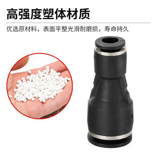 Conector Neumático de Cobre, Conector de Manguera de Aire de Conexión Rápida, Plástico de Dos Vías, PU-6/8/10/12/14/16, Nuevo - Product Image 4