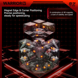 Nuevo <span class=keywords><strong>Cubo</strong></span> Mágico de Velocidad QIYI Warrior M 3x3x3 UV Sin Pegatinas Magnético Puzzle Juguetes QY <span class=keywords><strong>Cubo</strong></span> Magico - Product Image 4