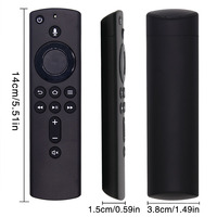 Télécommande vocale Alexa de remplacement compatible avec l'appareil de streaming Amazon Fire TV Stick 4K avec commandes d'alimentation et de volume