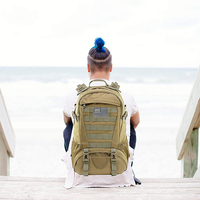 Sac à dos de camping extérieur 2024 en promotion, sac de voyage tactique étanche et extensible pour le voyage