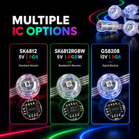 Luz LED Pixel GS8208 de 12V, 20mm, Impermeable, RGB, Direccionable, para Proyectos de Iluminación de Fachadas Exteriores, Venta al Por Mayor de Fábrica