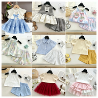 Vêtements pour enfants en gros directement de l'usine, ensembles en coton mélangé, tous genres, liquidation d'inventaire, prix bas, stock de vêtements
