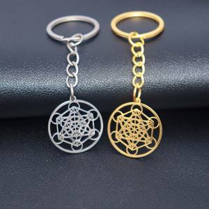 พวงกุญแจสแตนเลสลายเทวดาเมตาตรอน รูปทรงเรขาคณิต ลับแห่งสวนคาบาลิสต์ โซโลมอน - Product Image 2