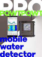 Utilisation du téléphone portable pour détecter les eaux souterraines PQWT M100 Outils d'enquête géophysique Détecteur d'eau souterraine de 100m