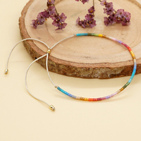 Bracelet d'amitié bohème Go2boho pour femmes, bracelet coloré, cadeau minimaliste, bijoux délicats pour filles de plage, bracelet en perles Miyuki