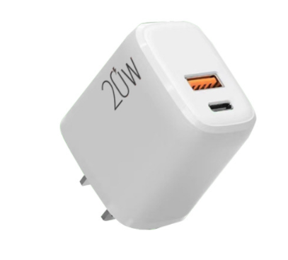 Mobile Phone Travel Charger for 12/13 Fast Charging QC3.0 PD20W USB-C Wall Charger with 5V/3A Output US/UK/EU/AU Plugs
