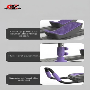 New Anti-Slip Foldable <b>ABS</b> Material Adjustable Bodybuilding Fitness Crawling Machine Core Strength Trainer Home Use Waist - Product Image 5