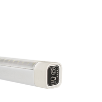 Barre lumineuse LED rechargeable USB ultra lumineuse avec base magnétique à crochet caché pour l'éclairage d'étagère d'entretien