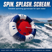 Bouée gonflable personnalisée UFO Water Spinner, Gyro Disco gonflable en PVC pour remorquage par bateau rapide, divertissement aquatique en mer et en lac