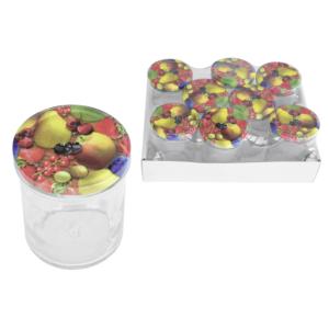 Pot à visser de 230 ml avec couvercle de 66 mm, récipient de stockage pour fruits et légumes - Product Image 1