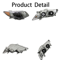 JOESHIER - Faros Delanteros Halógenos Negros Mini de la Mejor Calidad, Repuesto para Toyota Camry 2012-2014, Accesorios de Iluminación para Automóviles Estadounidenses