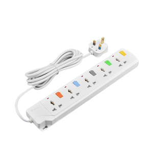 Chất lượng cao anh tiêu chuẩn 13A 5 gang 5 cửa hàng điện dây mở rộng ổ cắm cho văn phòng nhà sử dụng - Product Image 2