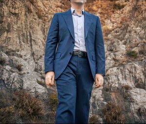 Trajes de negocios transpirables de talla grande para hombre, esmoquin de boda impermeable con <span class=keywords><strong>chaleco</strong></span>, combo de colores oscuros, menos de 100 $ - Product Image 4