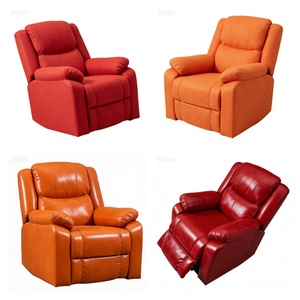 Sillón reclinable cómodo sillón reclinable de cuero con masaje - Product Image 3