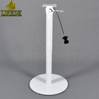 Base de table télescopique pneumatique pliable en acier pour bureau de réception, poste de travail informatique ou bureau debout