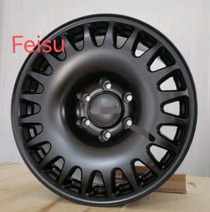 ล้ออัลลอยด์รถกระบะออฟโรด17x8.5 6X139.7สีดำด้านสีขาวล้อแม็กสต็อกสำหรับ FJ Cruiser LC95 Prado Pajero RAM - Product Image 1