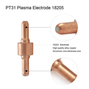 PT31 pas cher <span class=keywords><strong>prix</strong></span> <span class=keywords><strong>Plasma</strong></span> cuivre électrode 18205 35/50A et buse en laiton <span class=keywords><strong>Plasma</strong></span> consommables - Product Image 3
