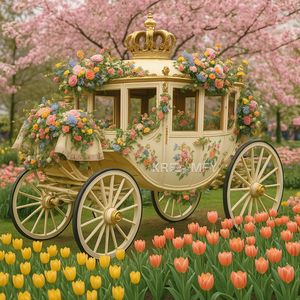 Carroza de Lujo Real con Tracción de Caballos, de Fabricante Directo, con 4 Ruedas de Acero, Eléctrica, 150-250HP, Transporte Especial para 4-6 Personas - Product Image 2