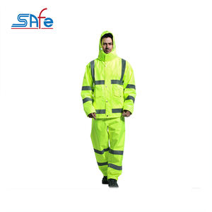 सुरक्षा चिंतनशील रेनकोट फ्लोरोसेंट ग्रीन चिंतनशील रेनकोट सुरक्षा jacketwork कपड़े - Product Image 1