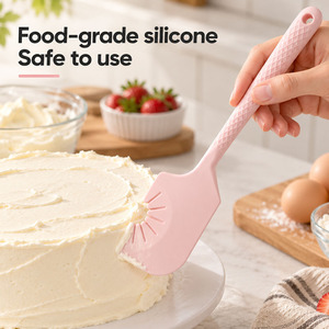 Spatule en silicone, mélangeur à œufs, étaleur de crème, outil de pâtisserie de qualité alimentaire, spatule résistante aux hautes températures, étaleur à gâteau - Product Image 2