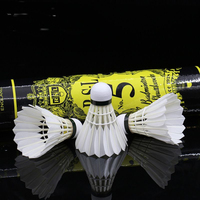 Volant de badminton professionnel léger de haute qualité en plumes de canard RSL No.5 Tourney pour tournois et clubs de badminton