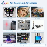 Printer Inkjet UV LINCJET DX5/DX7 untuk Kulit, Dinding, dan Lantai, Kecepatan Tinggi, Portabel, Bersertifikasi CE, Harga Pabrik, Pemasok Grosir