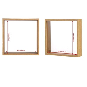 Wood Dried Flower Frame Rectangle Natural Color Handmade <b>Shadow</b> <b>Box</b> Display Frame For Home Decor - Product Image 3