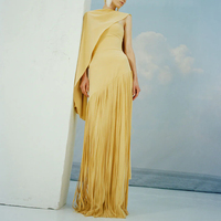 Robe longue Bettergirl 2026 Ramadan, nouvelle collection, couleur unie, coupe ajustée, design châle avec jupe à franges.