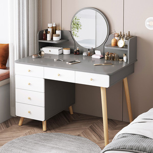 Muebles <span class=keywords><strong>de</strong></span> Dormitorio Modernos <span class=keywords><strong>de</strong></span> Lujo, Tocador <span class=keywords><strong>de</strong></span> Madera MDF <span class=keywords><strong>con</strong></span> Espejo y Luz <span class=keywords><strong>para</strong></span> Sala <span class=keywords><strong>de</strong></span> Estar o Uso en Hoteles - Product Image 2