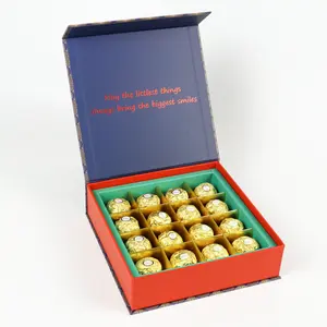 famous brand magnetic child resistant clamshell flat candy chocolate ball giveaway packaking box with custom divider